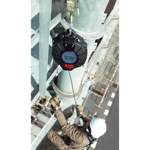 φ5.0mmx10m 安全ブロック(ステンレス製ワイヤー付)【EA998FX-9B】