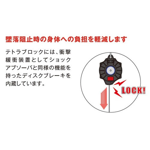 φ5.0mmx20m 安全ブロック(ステンレス製ワイヤー付)【EA998FX-12B】