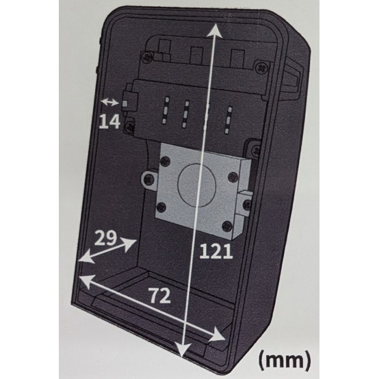 キーボックス(可変ダイヤル/ライト付/つる無)【EA983ZA-102】