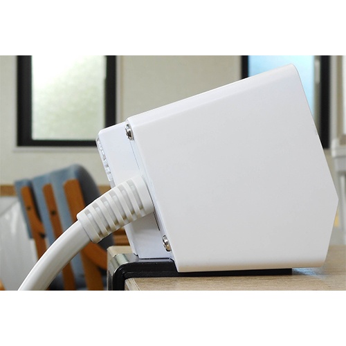 クランプ式タップ (USB typeA・C/白)【EA940CD-264】