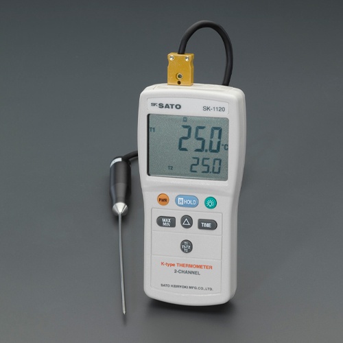 デジタル温度計セット(2点計測)【EA701SG-22B】