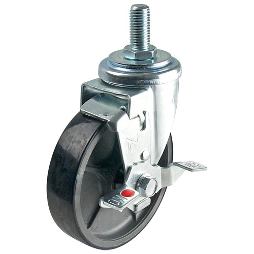 パイプジョイント(φ150ブレーキキャスター/ウレタン/コーナー型)【EA948TF-138A】