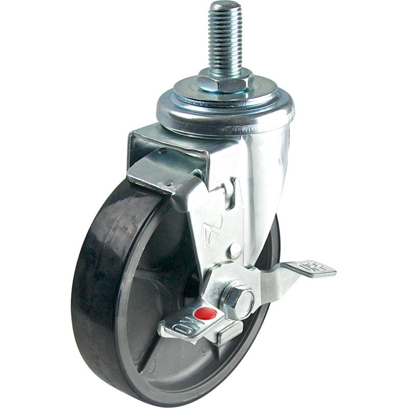 パイプジョイント(φ150ブレーキキャスター/ゴム/L型)【EA948TF-127A】