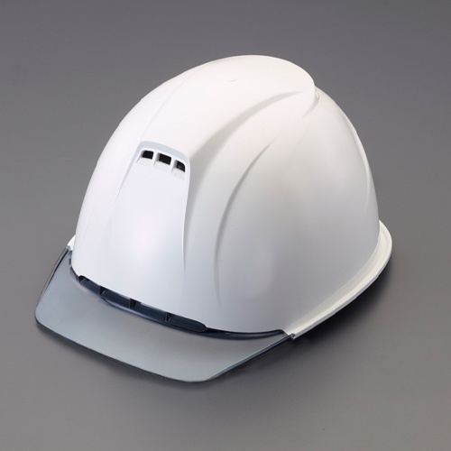 ヘルメット(遮熱・通気孔付・白/灰)【EA998BJ-2】