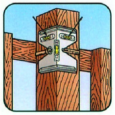 ポストレベル[柱用・垂直・水平器]【EA721SB-3】