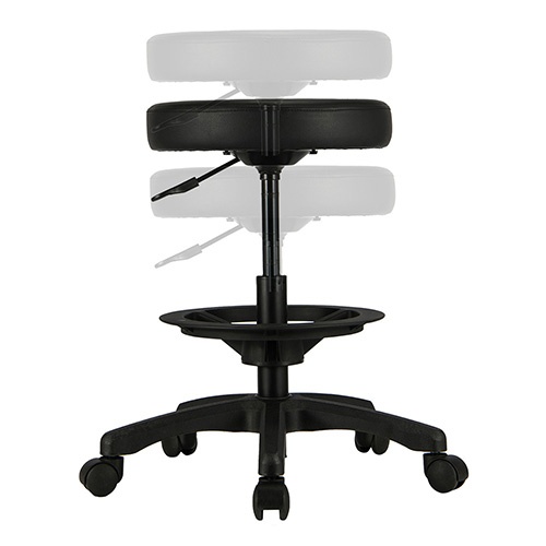 ワークチェアー(ブラック)【EA956XN-58】