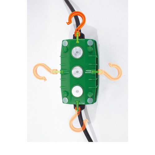 三相200V/19A/0.7m 過負荷・漏電保護タップ【EA815GB-6】