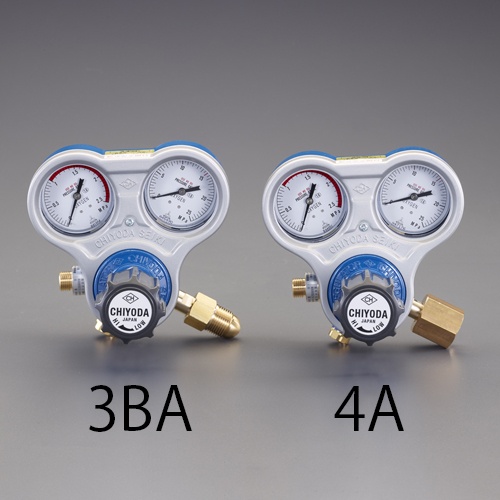 酸素調整器(関西式雄ネジ/乾式安全器内蔵型)【EA316A-3BA】