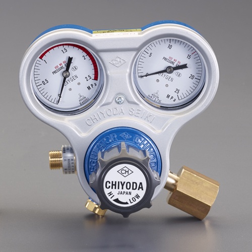 酸素調整器(関東式雌ネジ/乾式安全器内蔵型)【EA316A-4A】