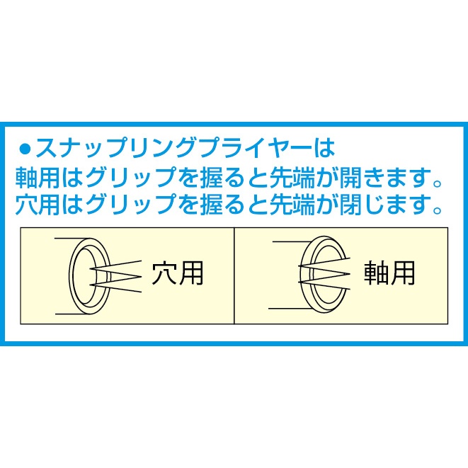 軸24-37mm/穴27-44mm 90°スナップリングプライヤー【EA590HA-33】