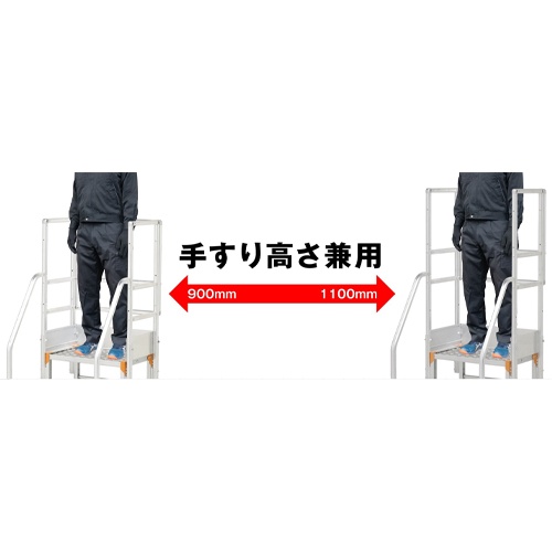 手すりフルセット(2段用/EA903BW-22用)【EA903BW-92】