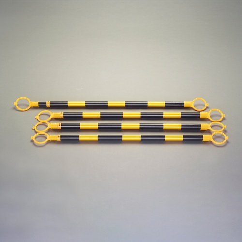 伸縮ガードバー(1.3-2.2m-トラ4本/自立バッグ付)【EA983FV-190S】