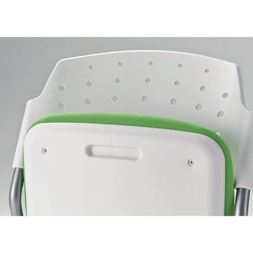 折り畳み椅子(キャスター付/グリーン)【EA956XA-182】