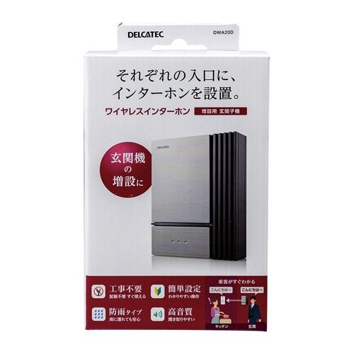 増設用ワイヤレスインターホン(玄関子機)【EA864CE-11】