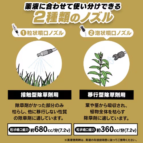 単1x6本/5.0L 電動スプレー(乾電池式)【EA115YL-3A】