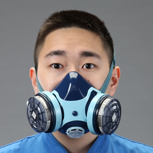 直結型防毒マスク(防塵併用/2缶式)【EA800MX-31】