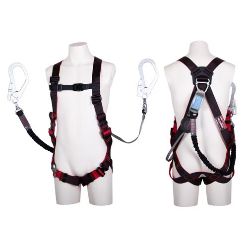 墜落制止用器具(フルハーネス/巻取式ツインランヤード付)【EA998FF-15】