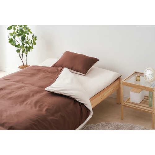 布団10点セット(ポリエステル100%/ブラウン)【EA913YH-39A】