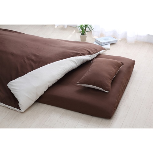 布団10点セット(ポリエステル100%/ブラウン)【EA913YH-39A】