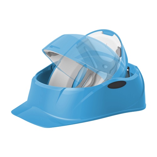 防災用ヘルメット(回転式/青)【EA998BA-2】