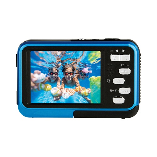 防水防塵デジタルカメラ(保護フィルム+マイクロSDカード付)【EA759GA-200】