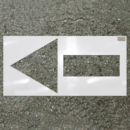 約1060x500mm ステンシルプレート(LDPE)【EA591BX-101】