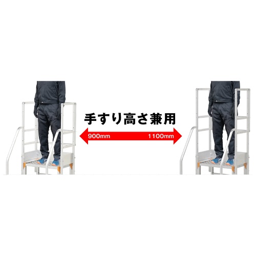 両手すり(5段用/EA903BW-51用)【EA903BW-73】