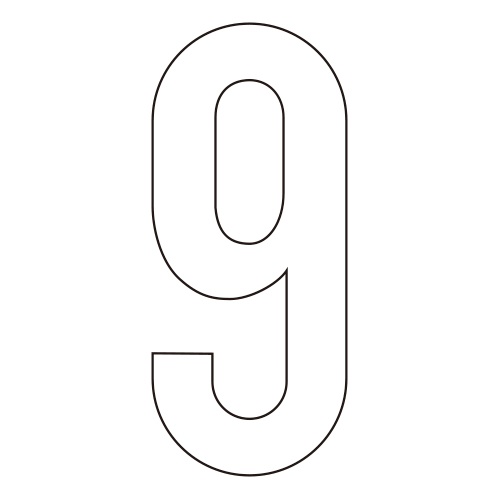 路面道路標識[9]【EA983BZ-9】