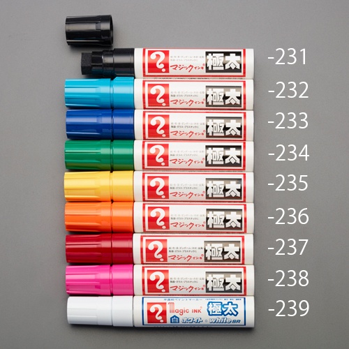 橙/極太 マジックインキ(1本)【EA765MJ-236】
