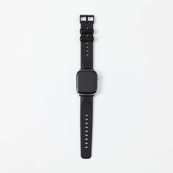 Apple Watch 49/45/44/42mm/バンド/TPU/ZEROSHOCK/ブラック【AW-25ABDZEROBK】