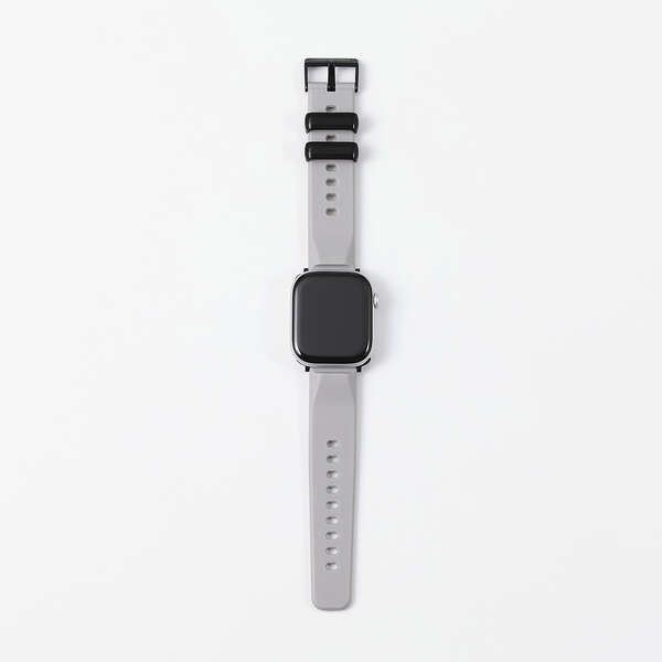 Apple Watch 49/45/44/42mm/バンド/TPU/ZEROSHOCK/グレー【AW-25ABDZEROGY】
