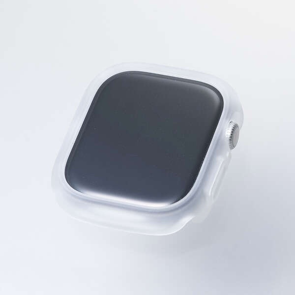 Apple Watch 46mm/フルカバーケース/TOUGHSLIM/プレミアムガラス/高透明/クリア【AW-25AFCTSLCR】