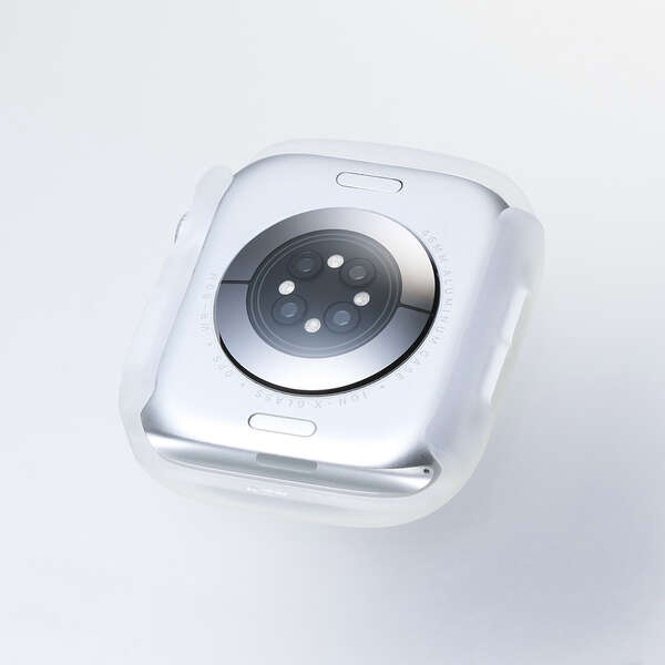 Apple Watch 46mm/フルカバーケース/TOUGHSLIM/プレミアムガラス/高透明/クリア【AW-25AFCTSLCR】