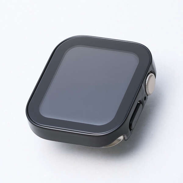 Apple Watch 40mm/フルカバーケース/プレミアムガラス/高透明/防水/ブラック【AW-25EFCGEBK】