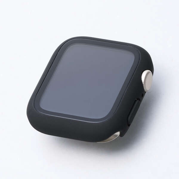 Apple Watch 40mm/フルカバーケース/プレミアムガラス/ゴリラ/高透明/ブラック【AW-25EFCGOBK】