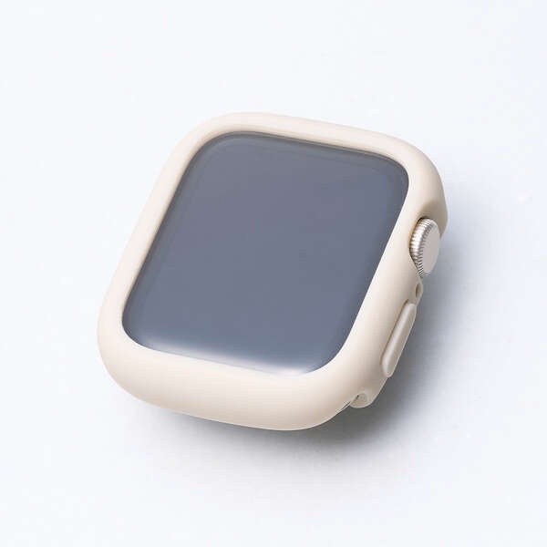 Apple Watch 40mm/フルカバーケース/TOUGHSLIM/プレミアムガラス/高透明/ベージュ【AW-25EFCTSLBE】