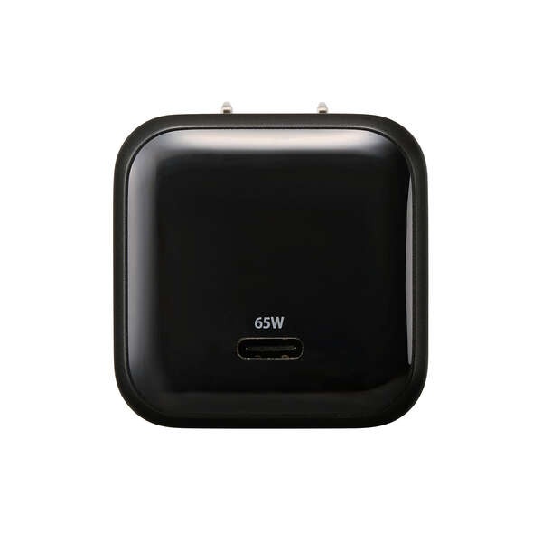 AC充電器/スマホ、タブレット用/USB PD/65W/USB-C/スイングプラグ/ブラック【MPA-AC12465BK】