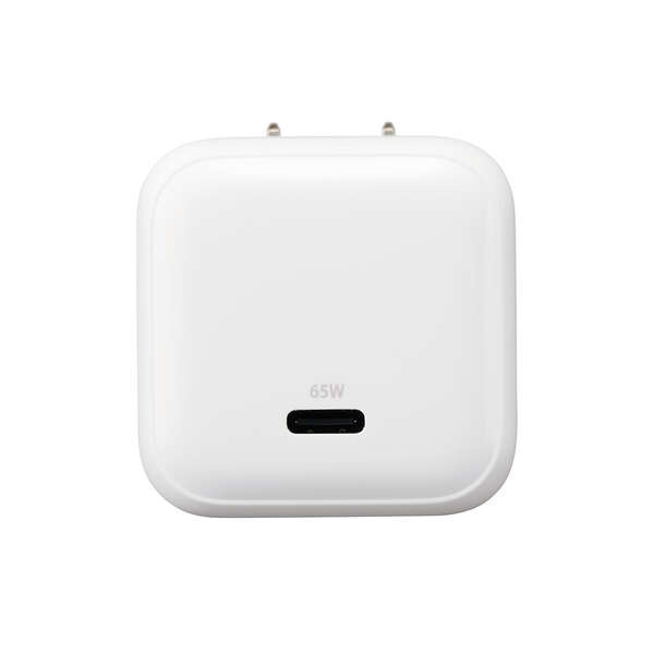 AC充電器/スマホ、タブレット用/USB PD/65W/USB-C/スイングプラグ/しろちゃん【MPA-AC12465WF】
