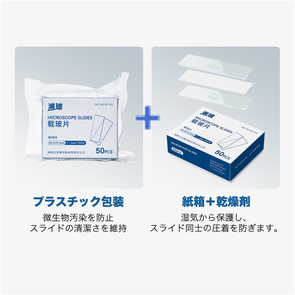 ホールスライドガラス(50枚入)【120601003】