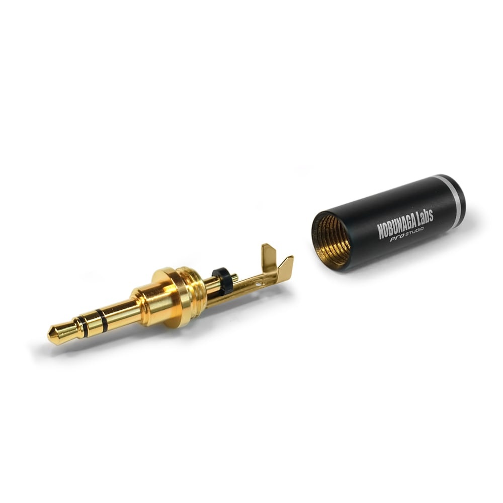 3.5mm3極ステレオミニプラグ(24K 金メッキ)【NLP-PRO-IS3.5】