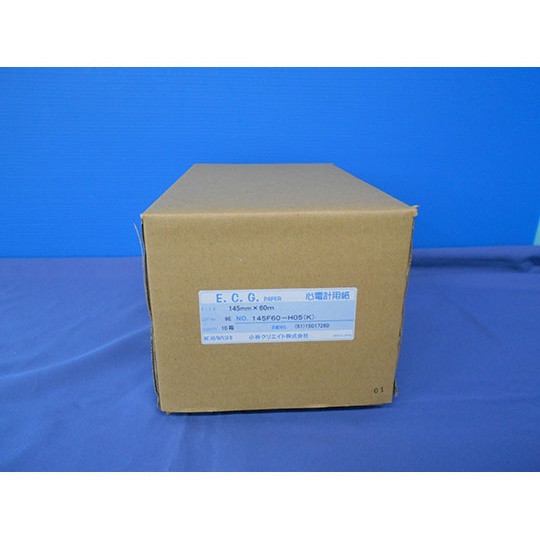 心電計用紙 10冊入 60m【145F60-H05(K)】