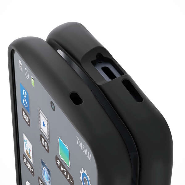 Galaxy S26 Grippy ハイブリッドケース フレームカラー【PM-G261GRPFCBK】