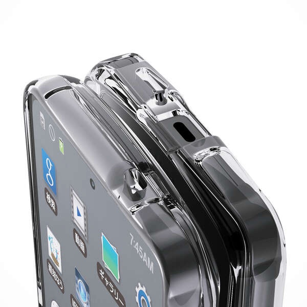 Galaxy S26 Ultra Grippy ハイブリッドケース クリア【PM-G262GRPACR】