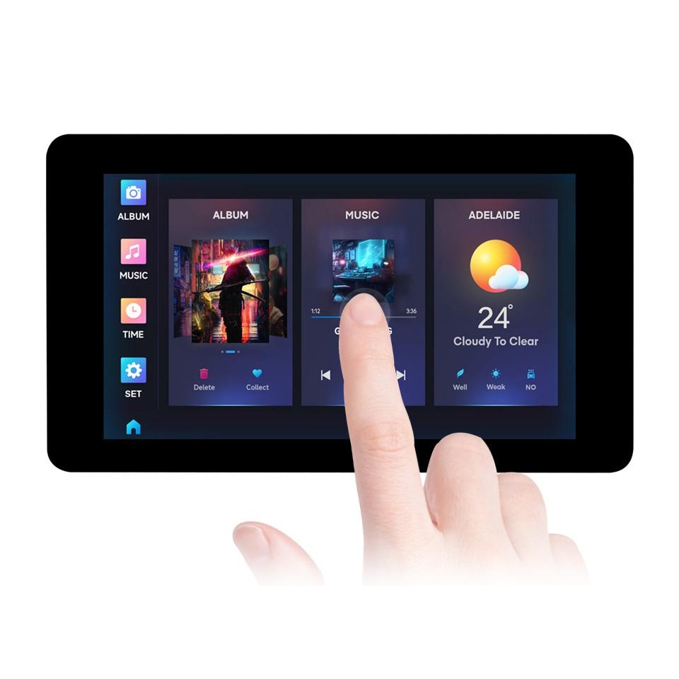 Waveshare 7インチタッチスクリーン開発ボード(RP2350B、PSRAM 2MB)【WAVESHARE-33488】
