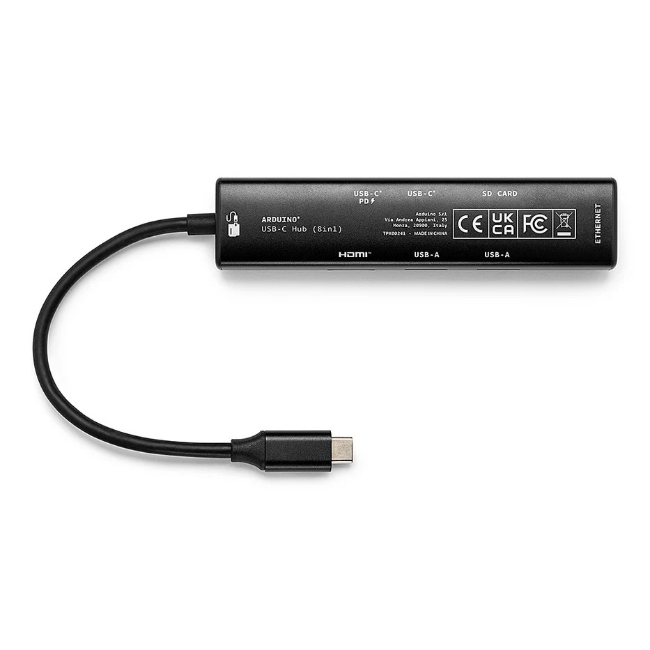 Arduino USB-Cハブ(8 in 1)【ARDUINO-TPX00241】