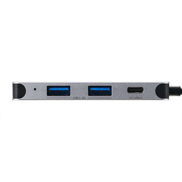 Type-Cドッキングステーション/4in1/USB PD対応/USB-A×2/USB-C×1/HDMI×1/シルバー【DST-040BPSV】