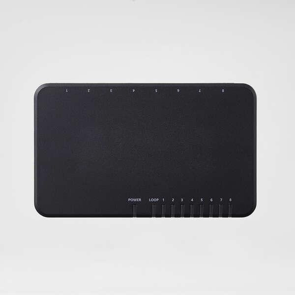 Giga対応スイッチングHub/8ポート/プラスチック筐体/磁石付き/電源外付モデル/ブラック【EHC-G08PA4-JB】