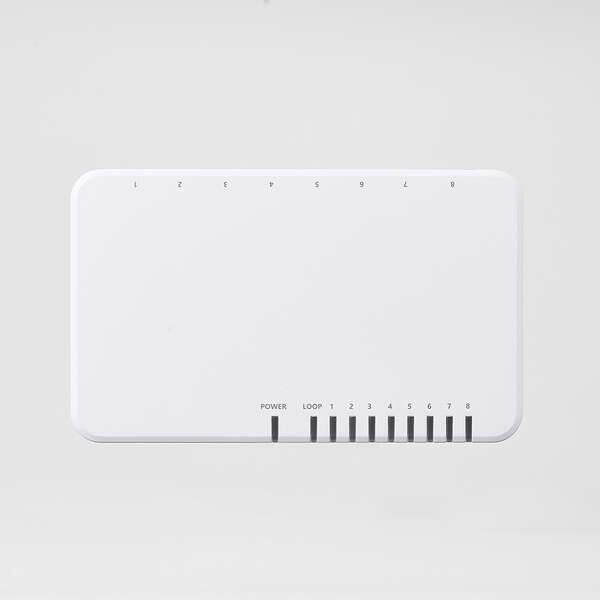 Giga対応スイッチングHub/8ポート/プラスチック筐体/磁石付き/電源外付モデル/ホワイト【EHC-G08PA4-JW】
