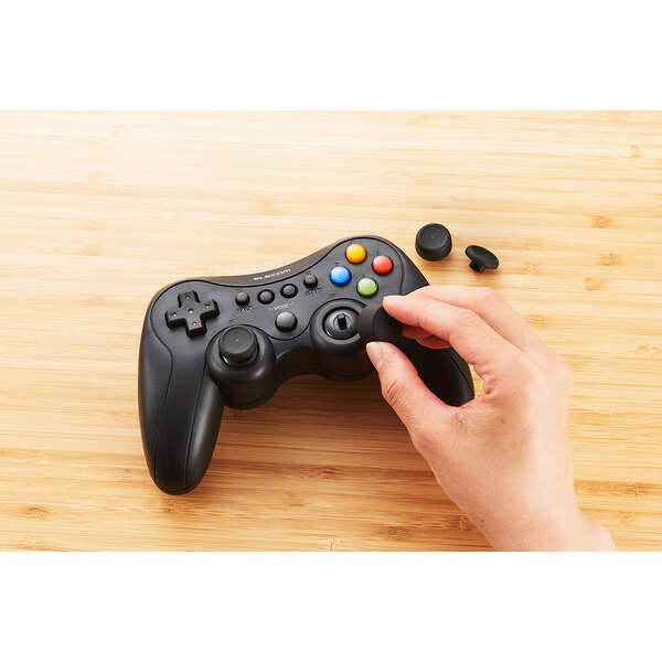 ゲームパッド/無線、有線/XInput/DirectInput/PS系配置/FPS特化仕様/充電式/13ボタン/ブラック【JC-GP50SVBK】
