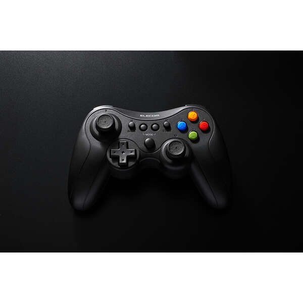 ゲームパッド/無線、有線/XInput/DirectInput/Xbox系配置/FPS特化仕様/充電式/13ボタン/ブラック【JC-GP50XVBK】